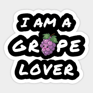 Grape Lover Sticker